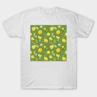 Watercolor Lemon & Leaves 4 T-Shirt